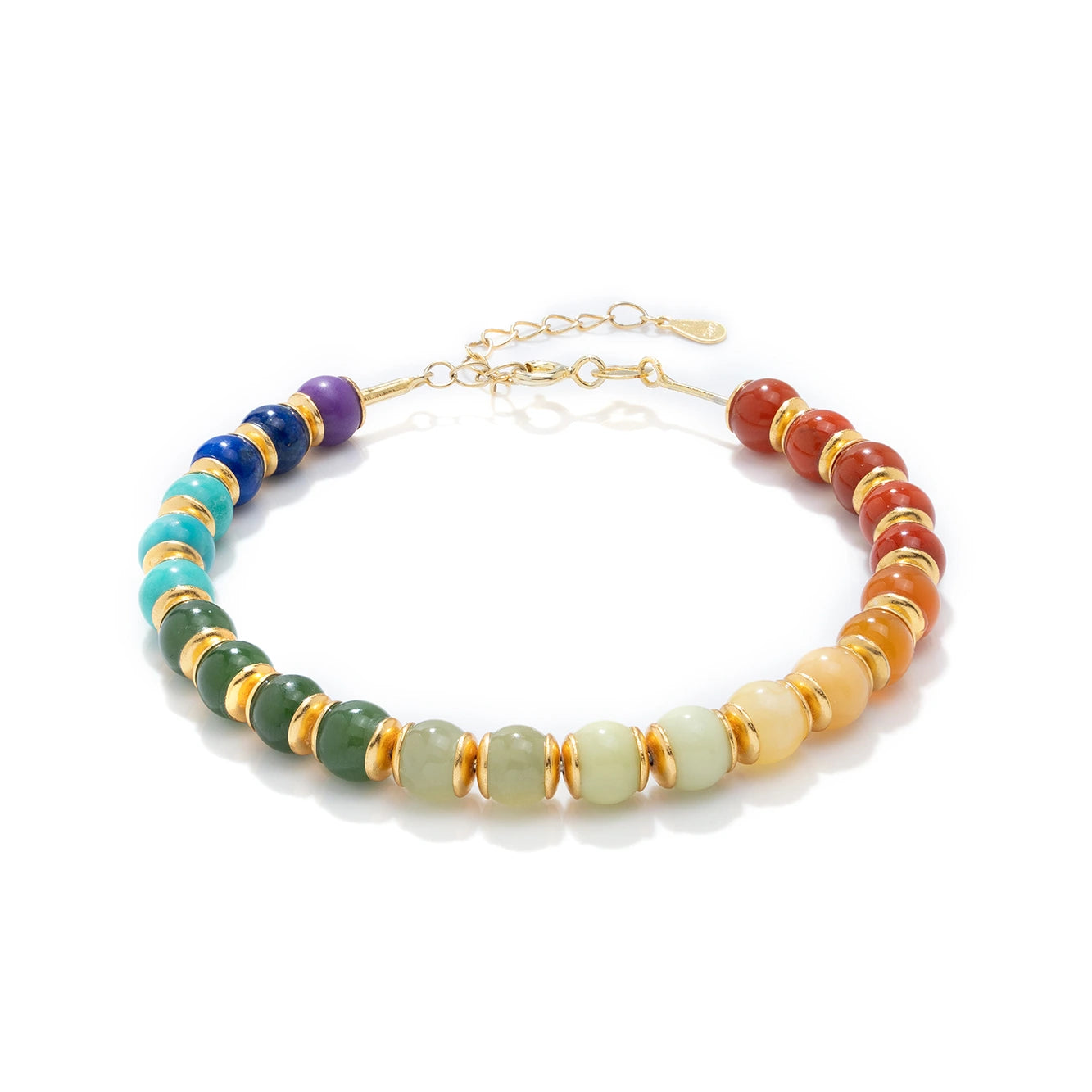 Natural Rainbow Gemstone Bracelet