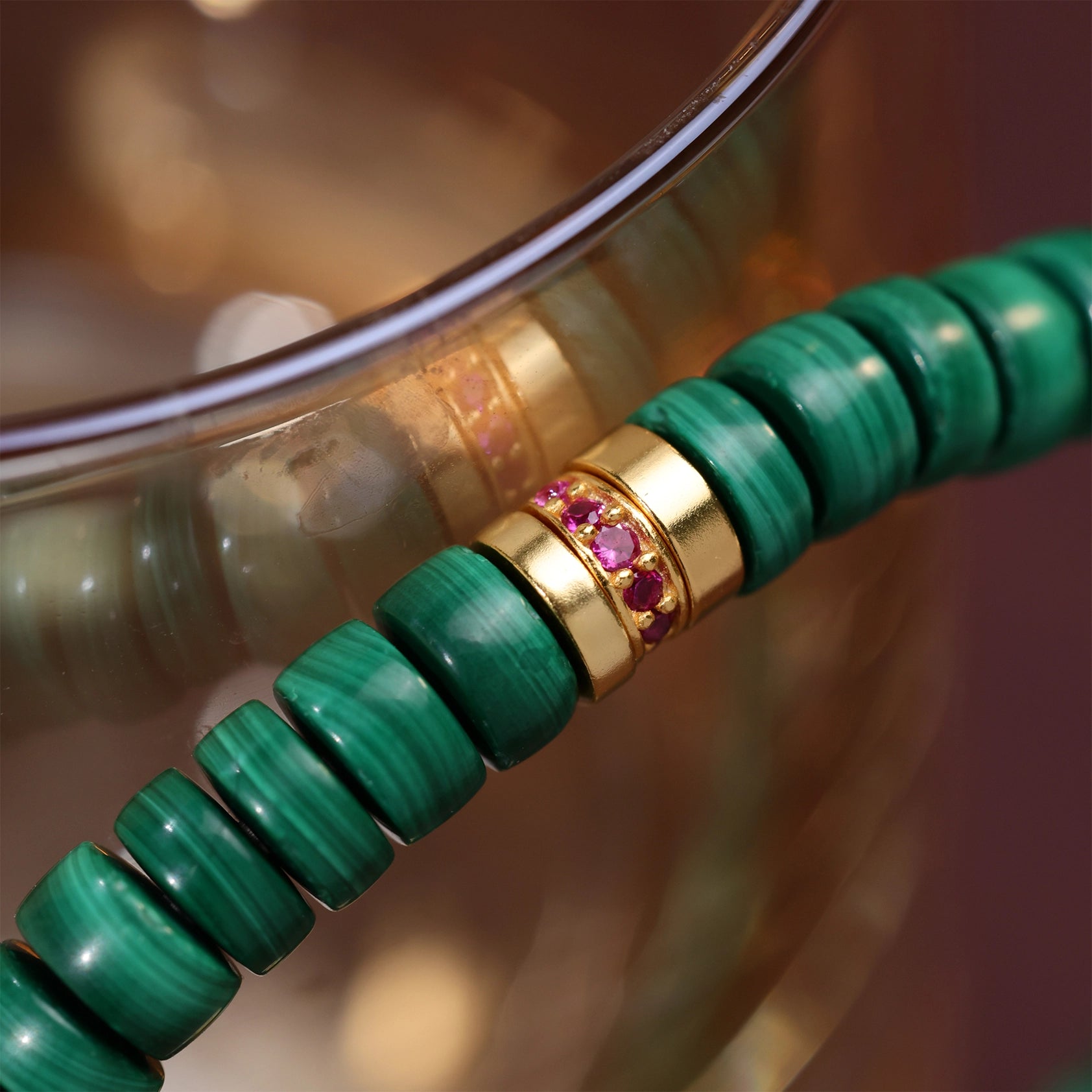 Bracelet en malachite