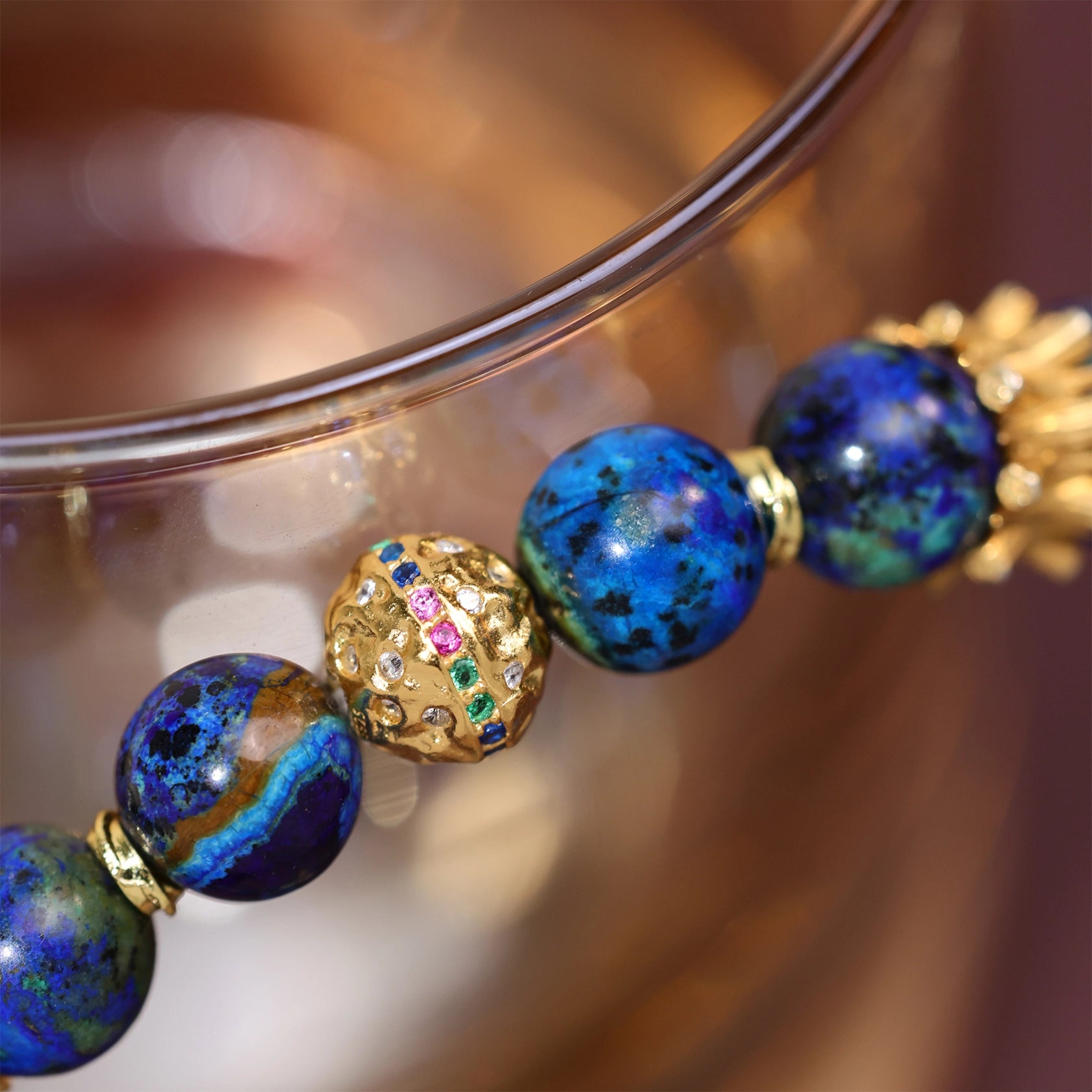 Artisanal Azurite Bracelet