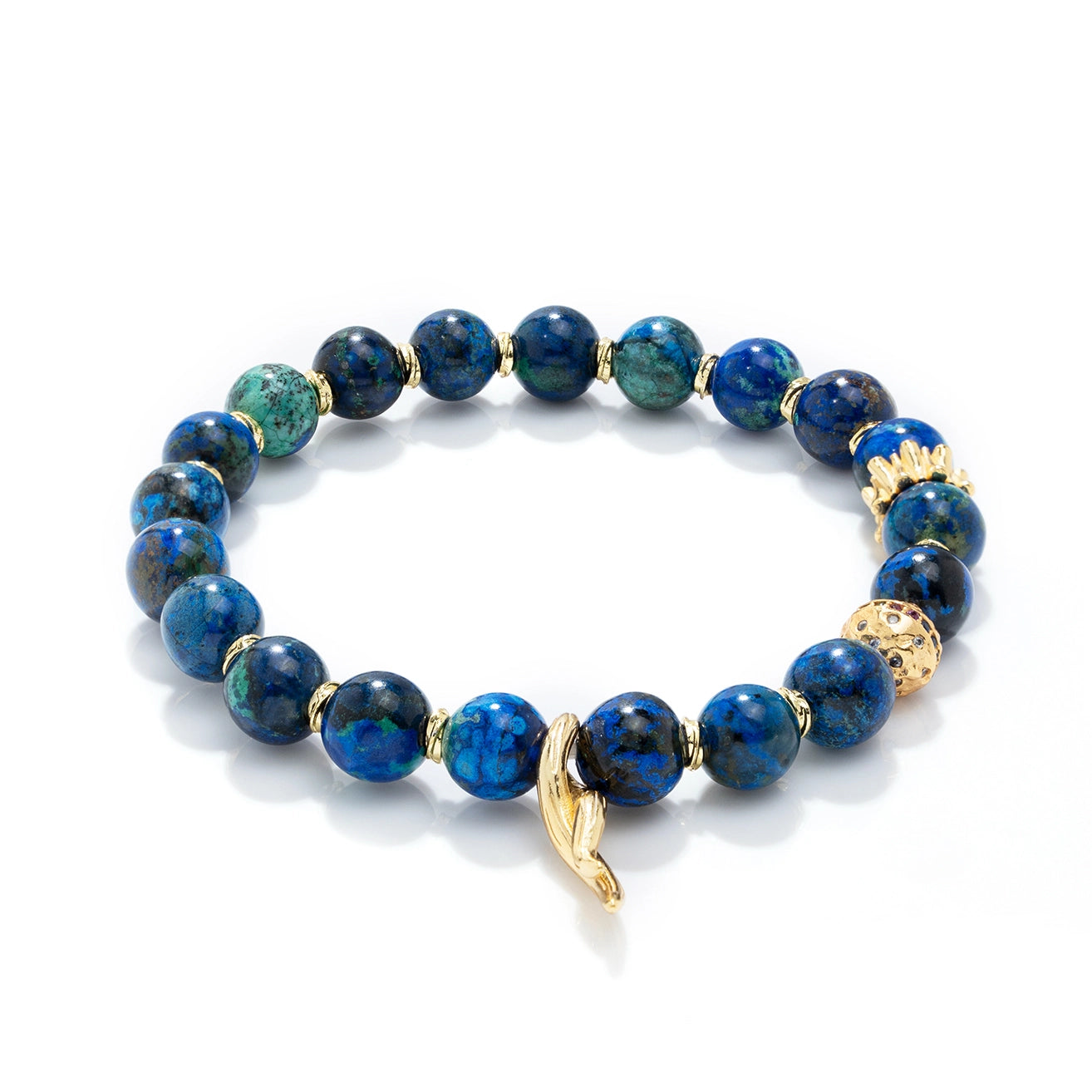 Azurite Bracelet | 18k Gold Vermeil & Healing Crystal | Hythe Gems Azurite Bracelet | 18k Gold Vermeil & Healing Crystal | Hythe Gems
