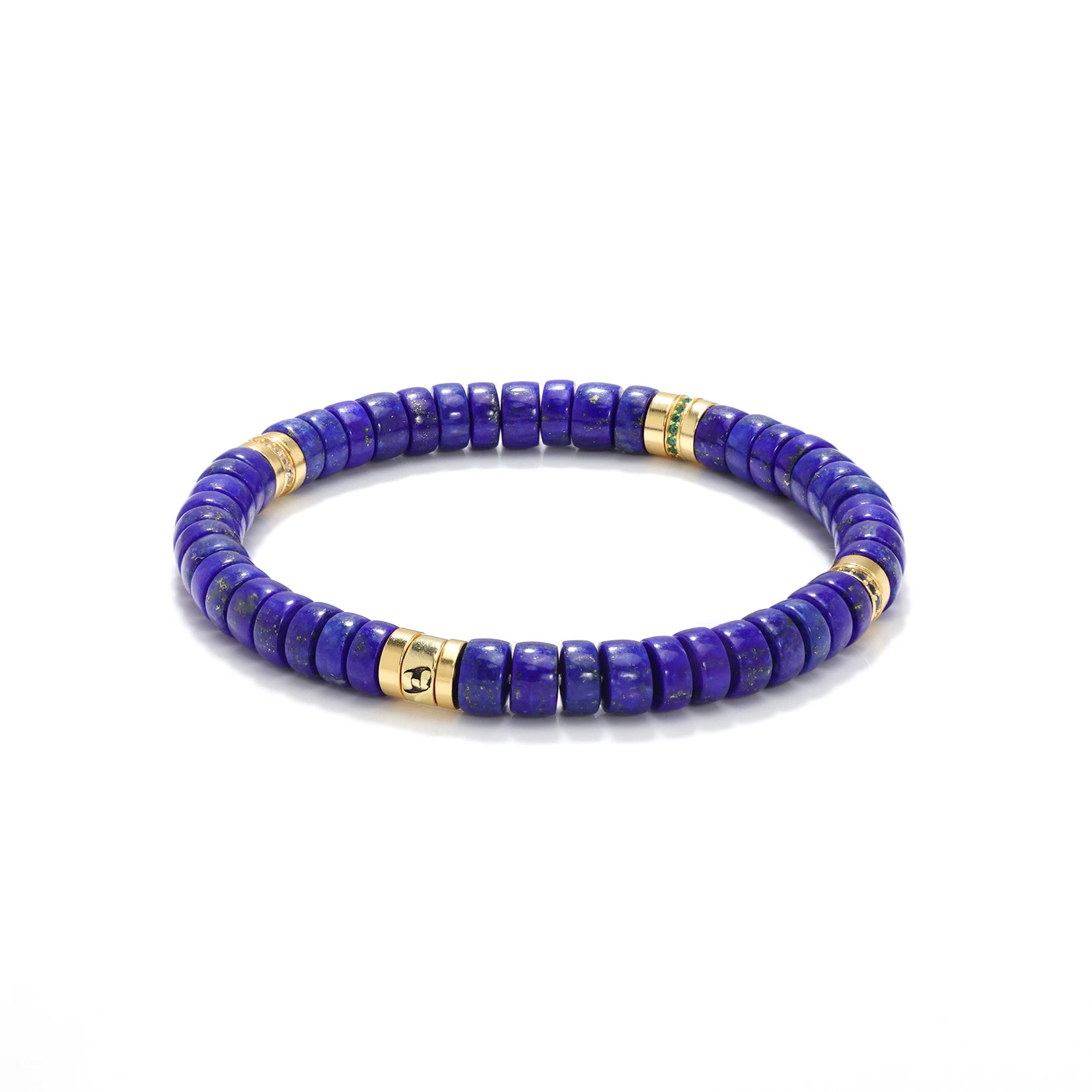 Men's Gold Lapis Lazuli Bracelet - Horse Totem | Hythe Gems Men's Gold Lapis Lazuli Bracelet - Horse Totem | Hythe Gems