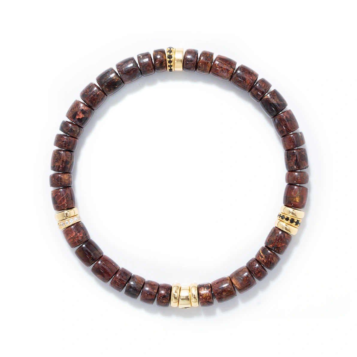 Red pietersite stone bracelet