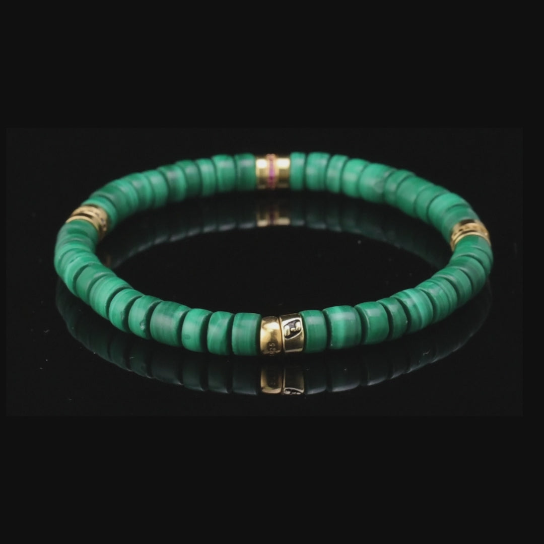 Bracelet en malachite