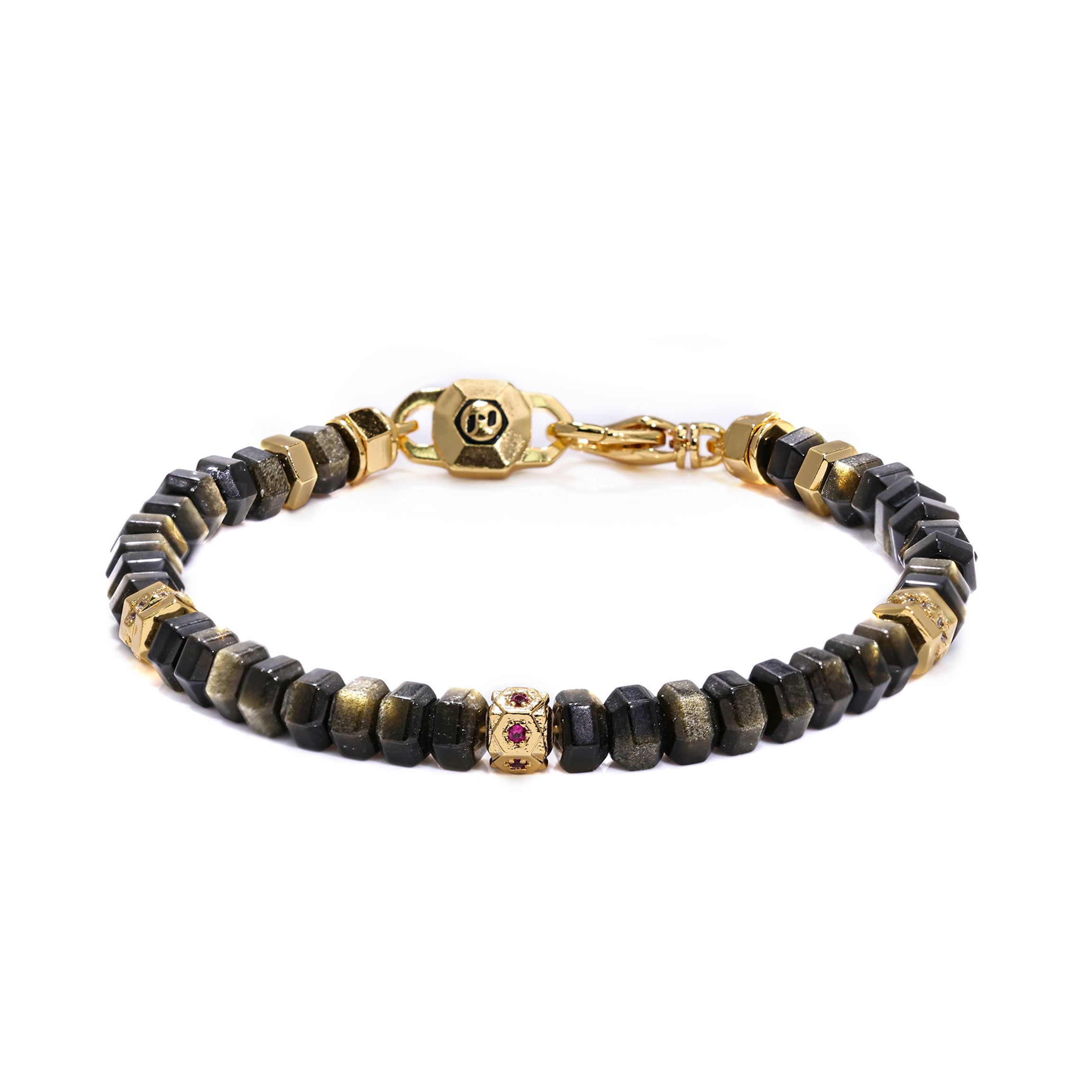 Golden Obsidian Protection Bracelet