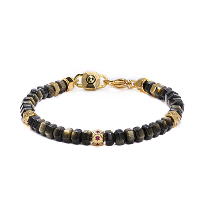 Golden Obsidian Protection Bracelet