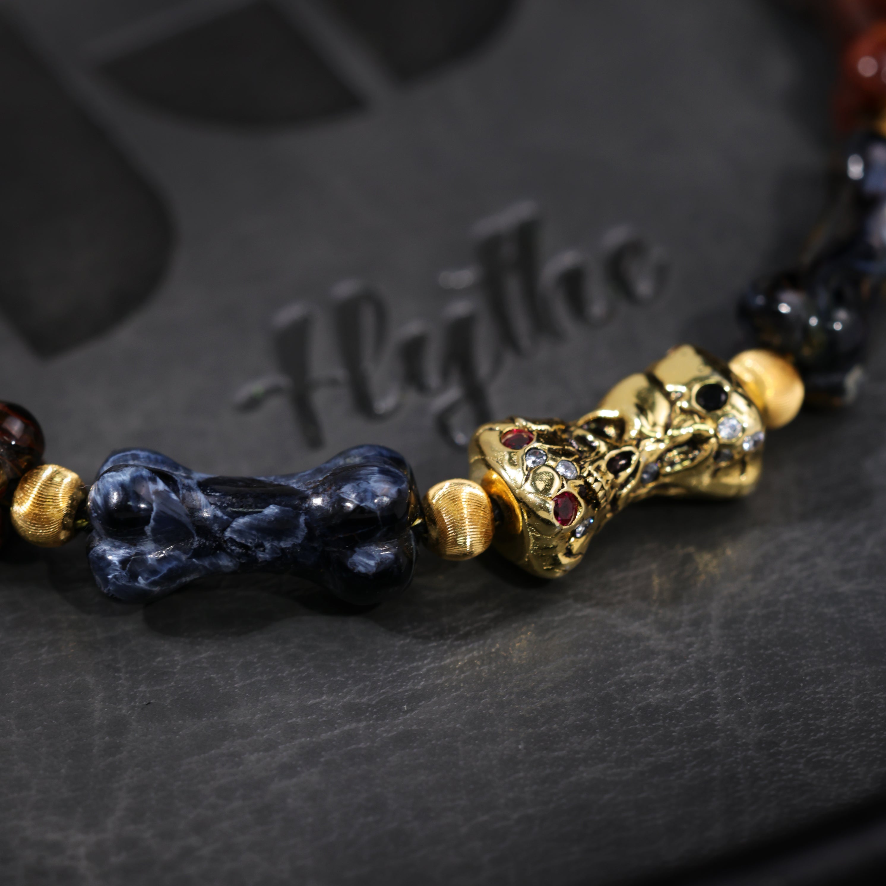 Storm & Bones Pietersite Bone Bracelet