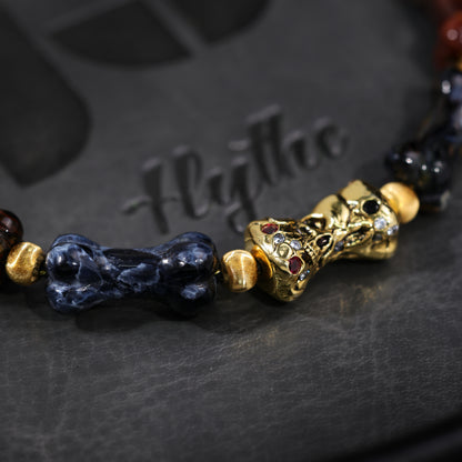 Storm & Bones Pietersite Bone Bracelet