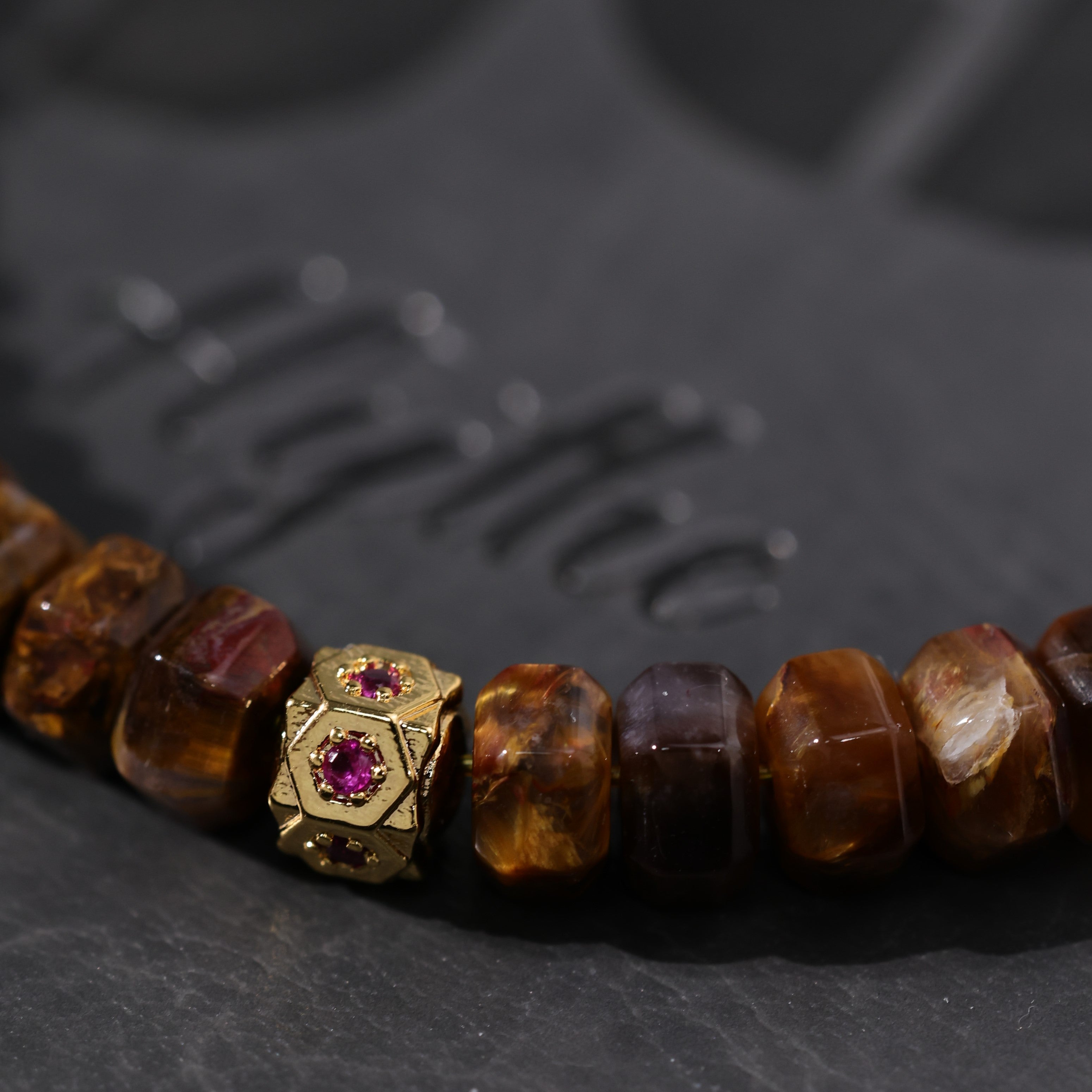 Yellow Pietersite Bracelet