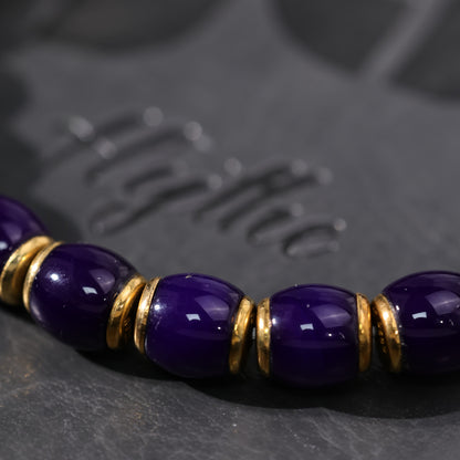 Natural Agate Bead Bracelet