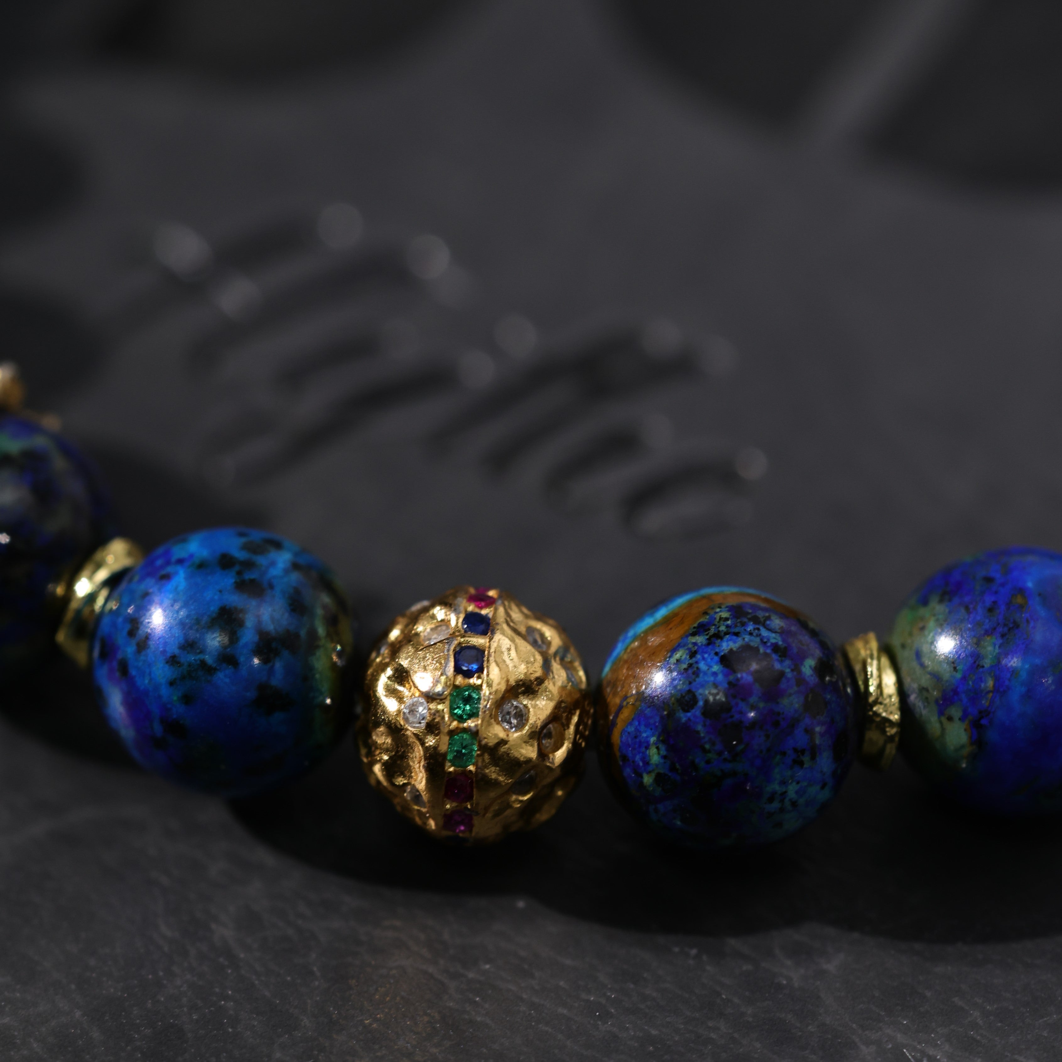 Artisanal Azurite Bracelet