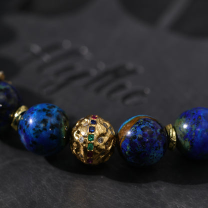 Artisanal Azurite Bracelet