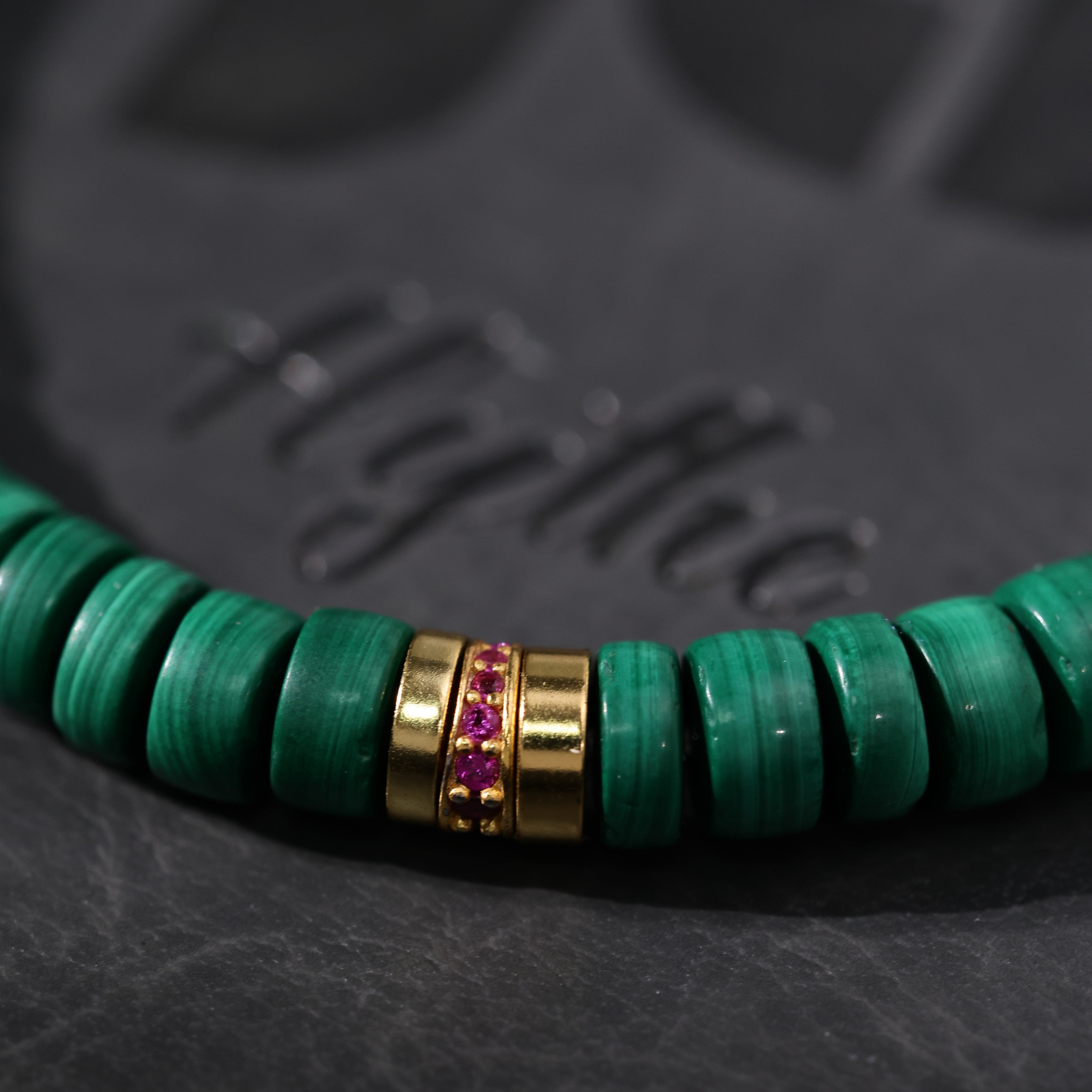 Malachite Beaded Bracelet