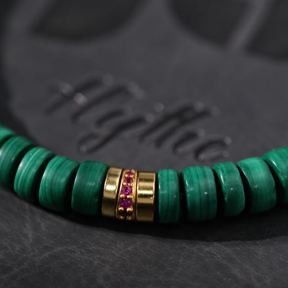 Malachite Beaded Bracelet