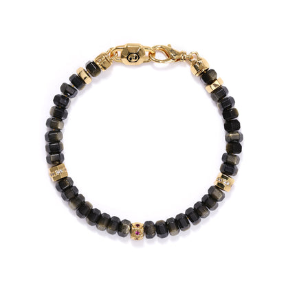 Golden Obsidian Protection Bracelet