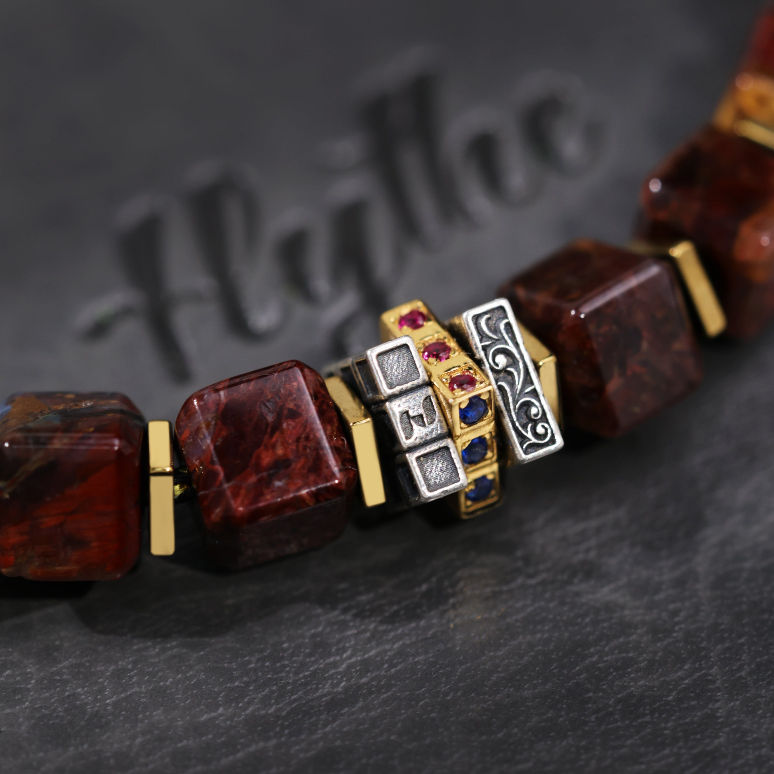 Vintage Men's Pietersite Bracelet