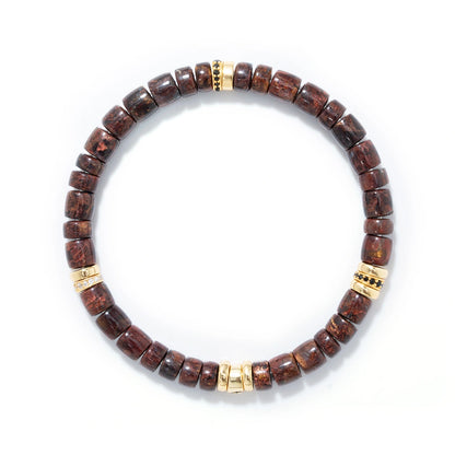 Red pietersite stone bracelet