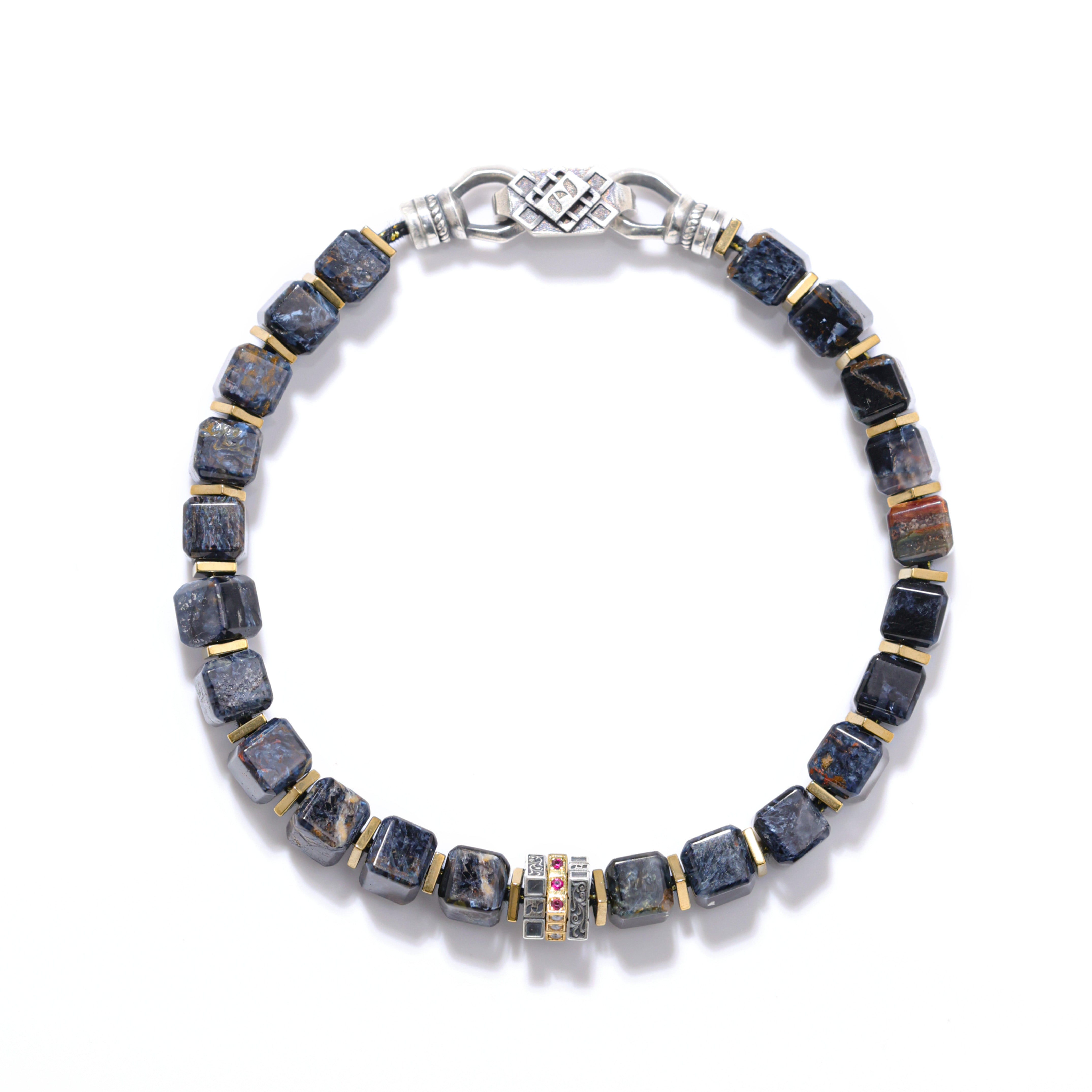 Vintage Totem Pietersite Beaded Bracelet