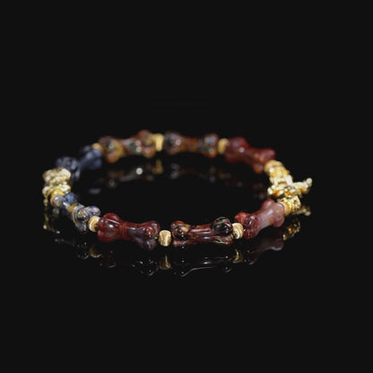 Storm & Bones Pietersite Bone Bracelet